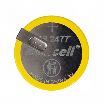 Батарейка (элемент питания) CMOS CR2477 2 contacts
