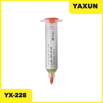Флюс в шприце YaXun YX-228 зеленый, 10г
